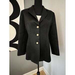 Vtg S. Nemeroff Women’s Blazer Size 6 Black 3-button Old Money Made In USA